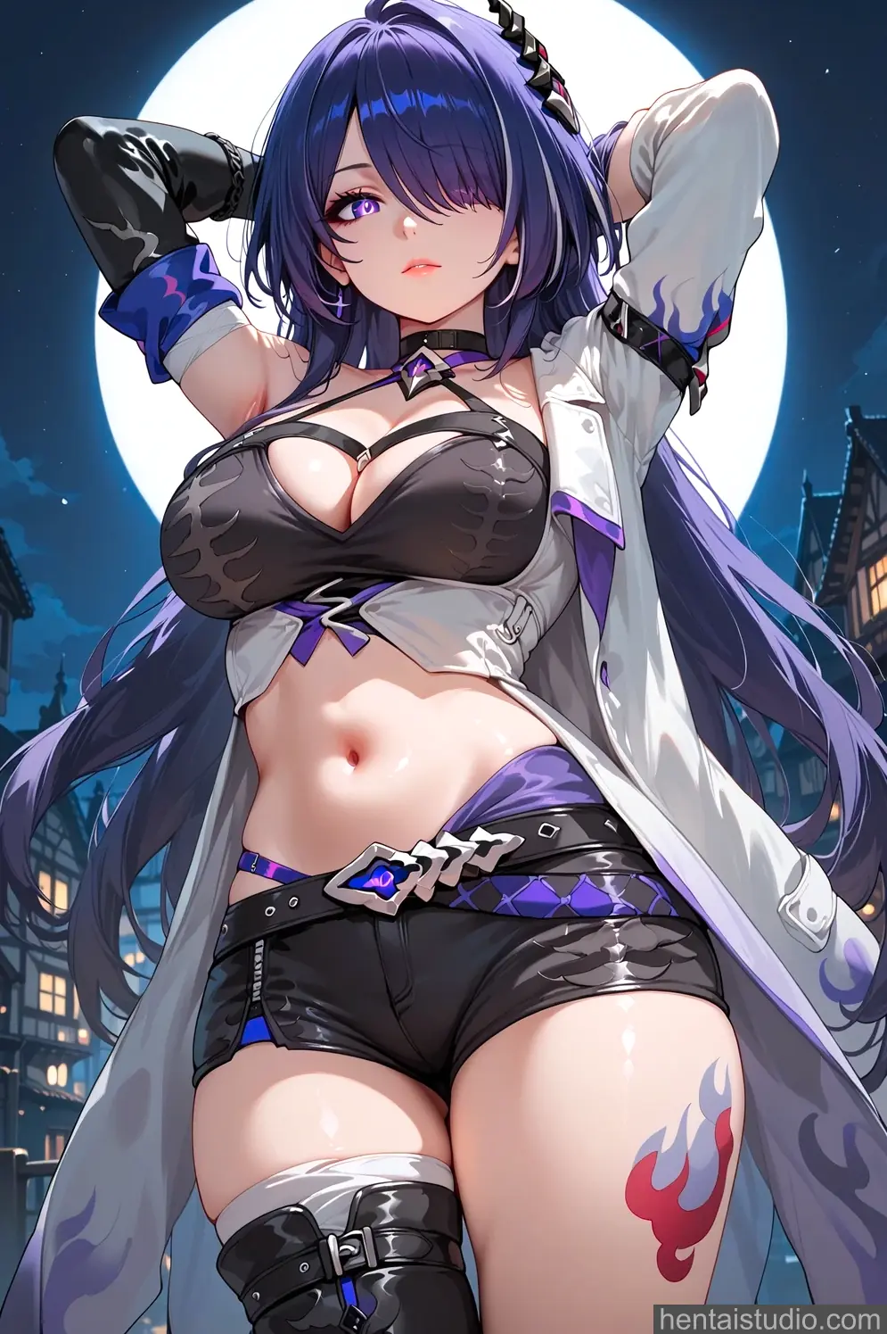 Acheron from Honkai Star Rail hentai art 1 of 56