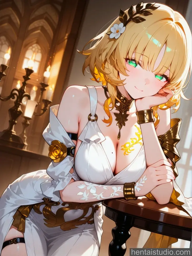 Aglaea from Honkai: Star Rail hentai art 11 of 123