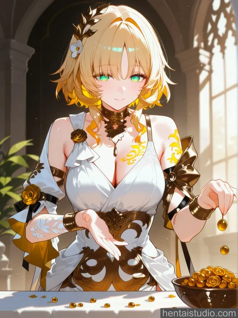 Aglaea from Honkai: Star Rail hentai art 15 of 123