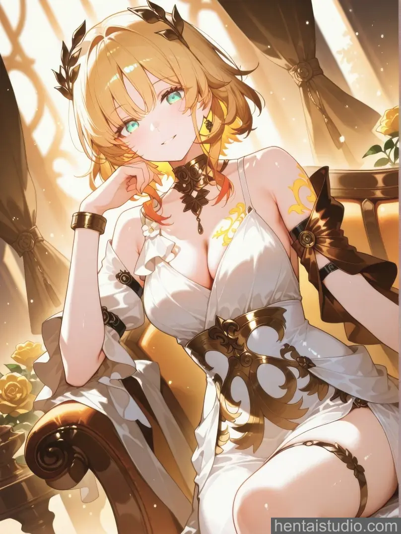 Aglaea from Honkai: Star Rail hentai art 20 of 123