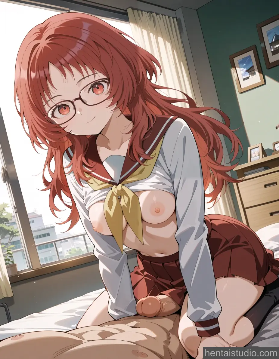 Ai Mie from The Girl I Like Forgot Her Glasses hentai art 3 of 10