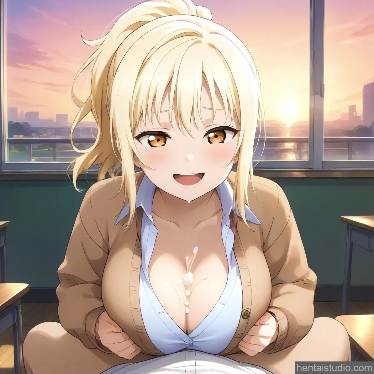 Ai Miyashita from Love Live hentai art 1 of 7