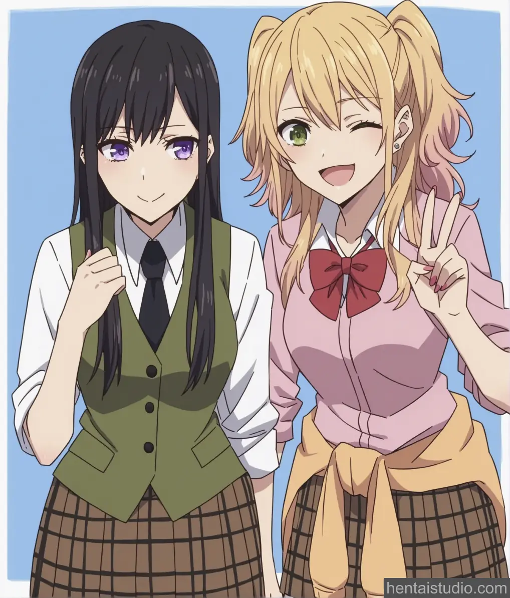 Aihara Yuzu Aihara Mei from Citrus hentai art 11 of 61
