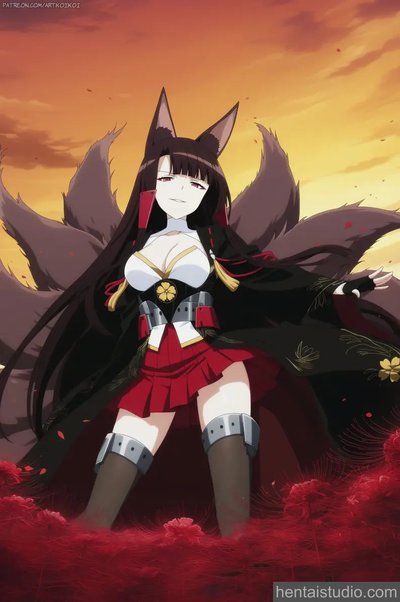 Akagi from Azur Lane hentai art 7 of 11