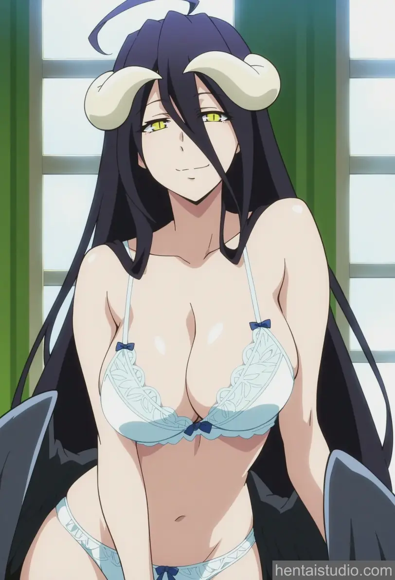 Albedo from Overlord hentai art 16 of 61