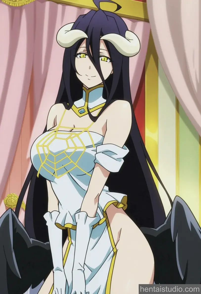 Albedo from Overlord hentai art 2 of 61
