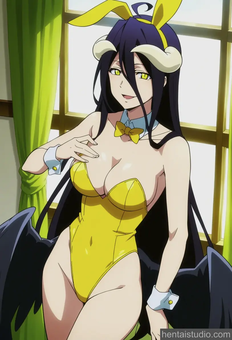 Albedo from Overlord hentai art 21 of 61