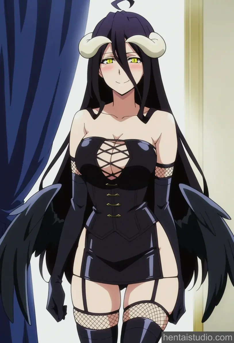 Albedo from Overlord hentai art 7 of 61