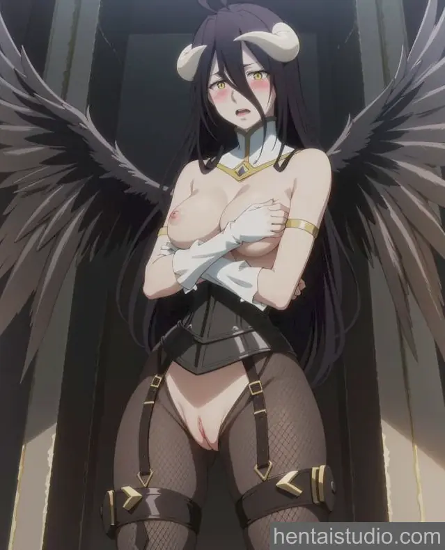 Albedo from Overlord hentai art 2 of 4