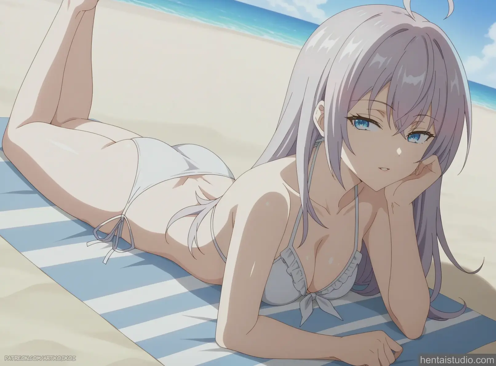 Alisa Mikhailovna Kujou from Alya Sometimes Hides Her Feelings In Russian hentai art 17 of 21