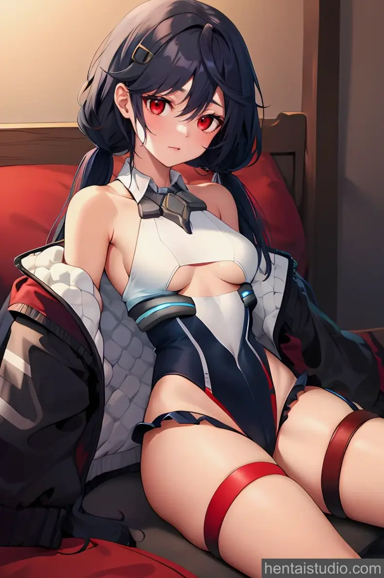 Allen M Sumner | Azur Lane – hentai anime character, Allen M Sumner, Azur Lane, Game, Stockings, Red Eyes, Pussy, Anal, Blowjob