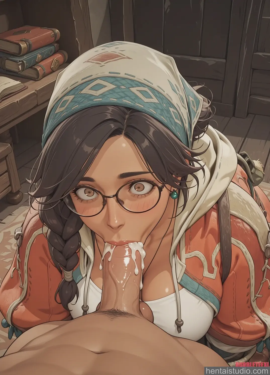 Alma from Monster Hunter Wilds hentai art 47 of 56