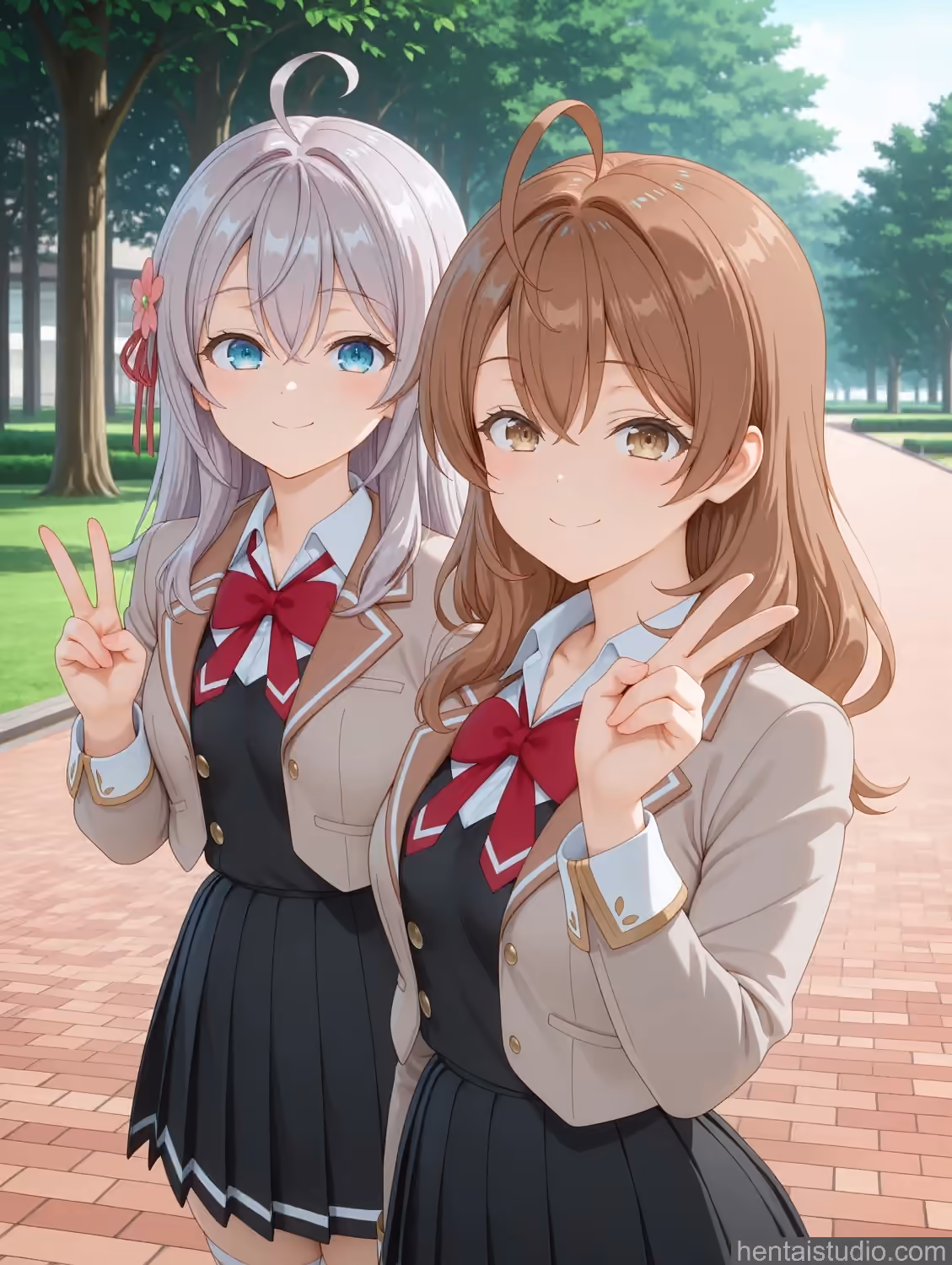 Alya Kujou (Alisa Mikhailovna Kujou) x Masha Kujou (Mariya Mikhailovna Kujou) - Alya Sometimes Hides Her Feelings in Russian (Roshidere) - Hentai Gallery 3 - 36 Images — image 1 of 36