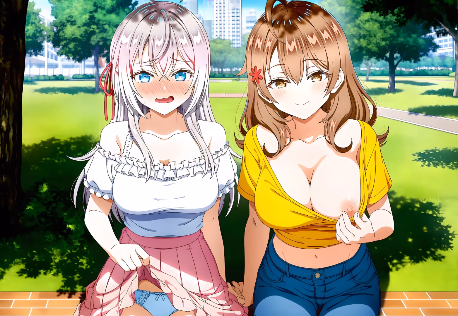 Alya Kujou (Alisa Mikhailovna Kujou) x Masha Kujou (Mariya Mikhailovna Kujou) - Alya Sometimes Hides Her Feelings in Russian (Roshidere) - Hentai Gallery 5 - 16 Images — image 1 of 16