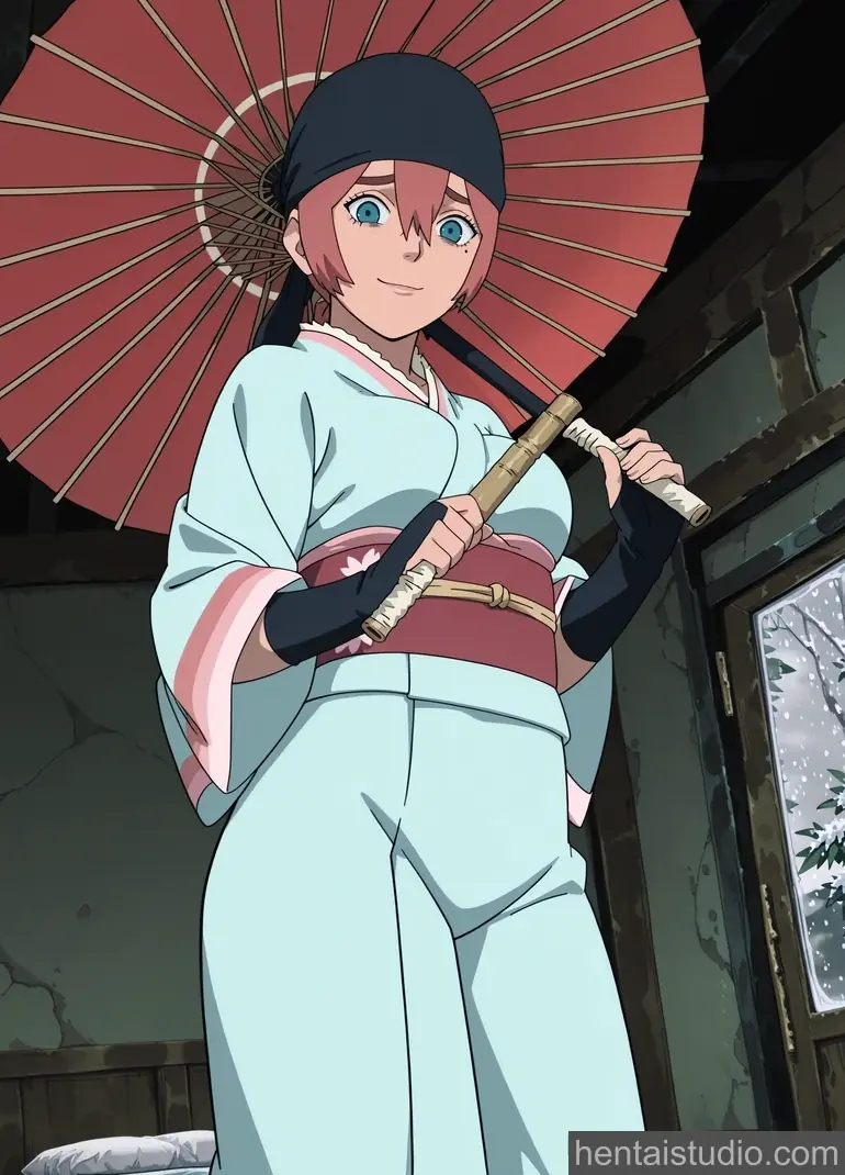 Amaru from Naruto Shippuden hentai art 32 of 33