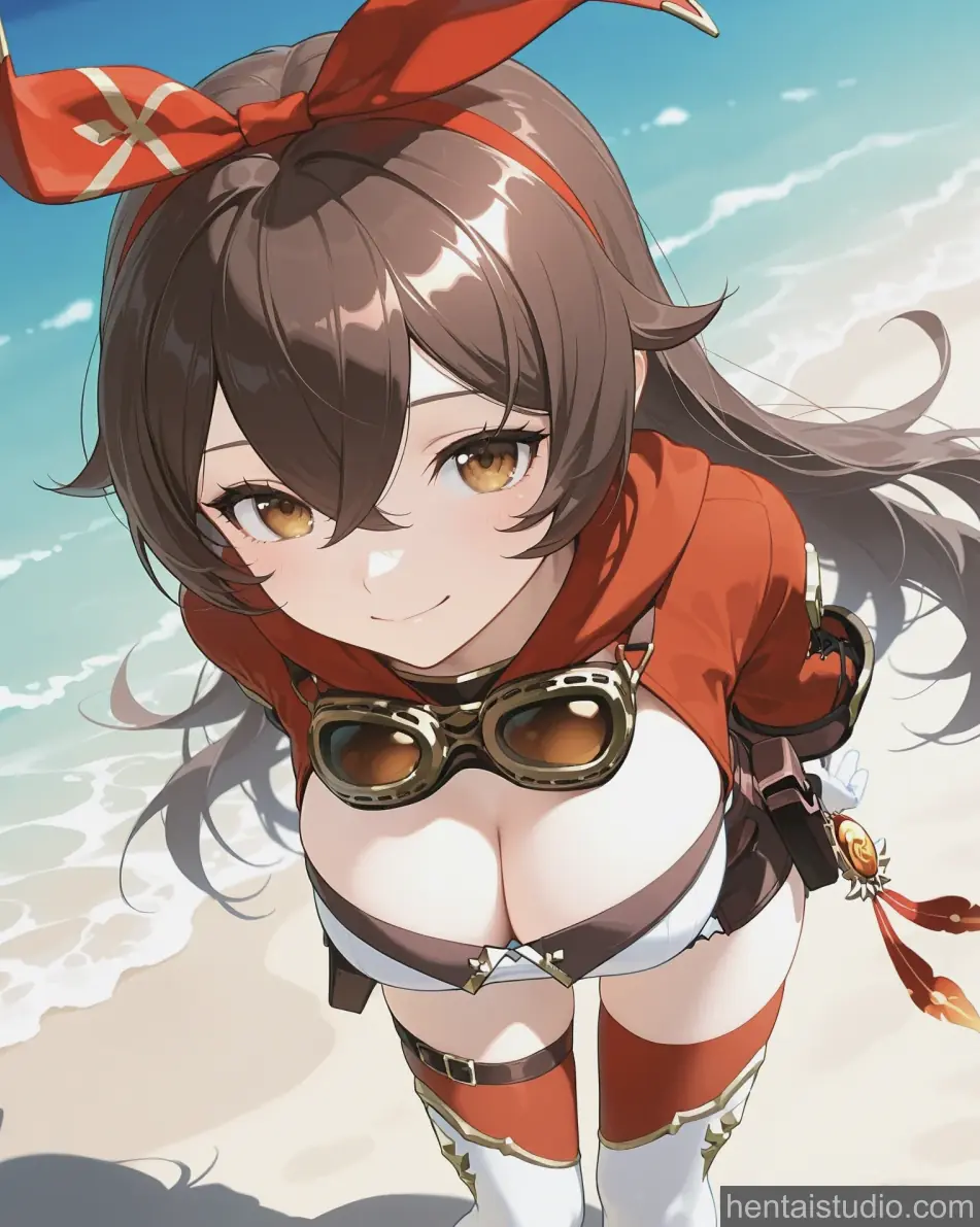 Amber from Genshin Impact hentai art 3 of 70