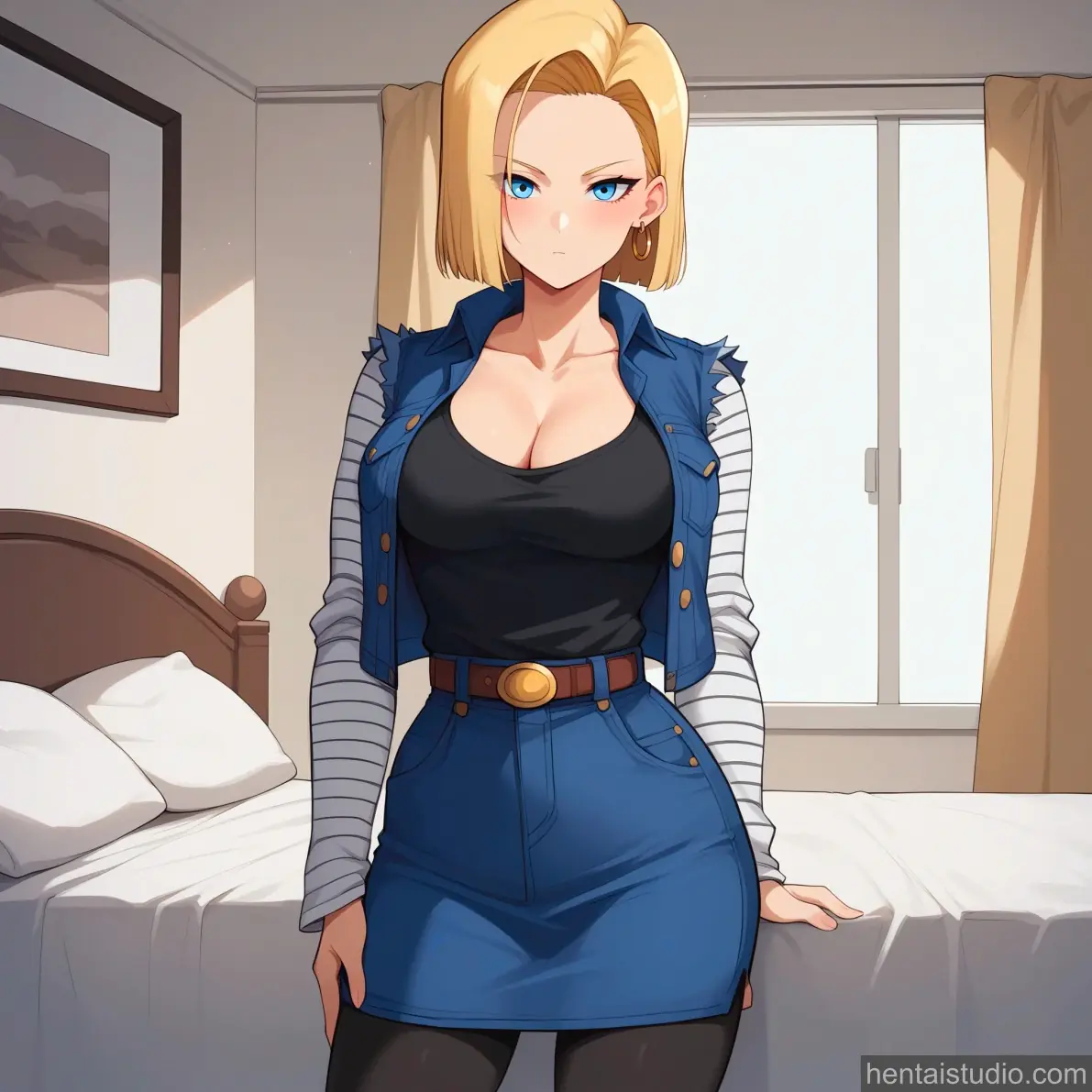 Android 18 from Dragon Ball Z hentai art 1 of 28