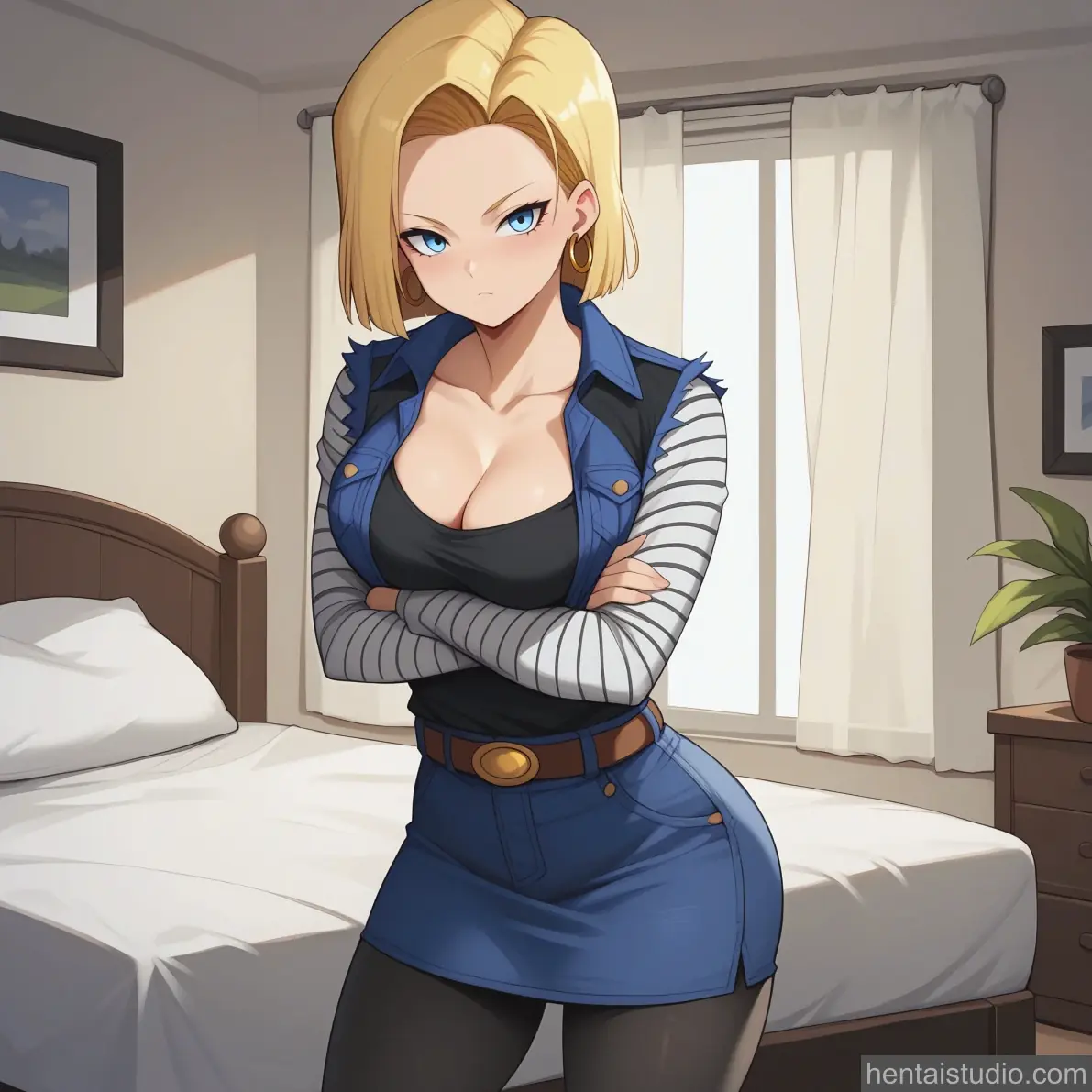 Android 18 from Dragon Ball Z hentai art 2 of 28