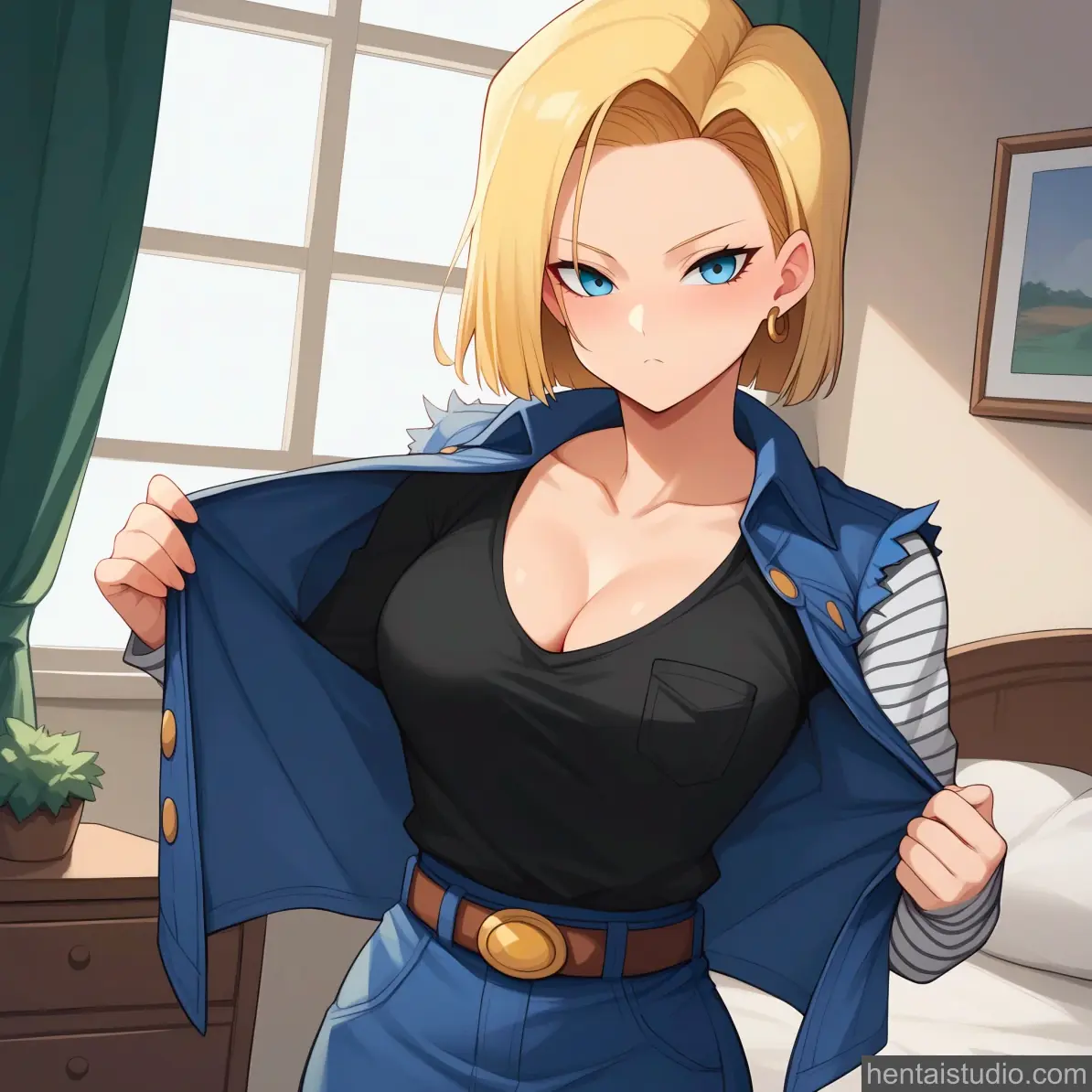 Android 18 from Dragon Ball Z hentai art 5 of 28