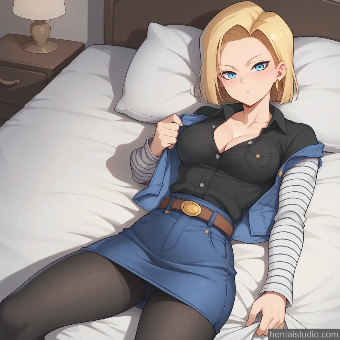 Android 18 from Dragon Ball Z hentai art 6 of 28
