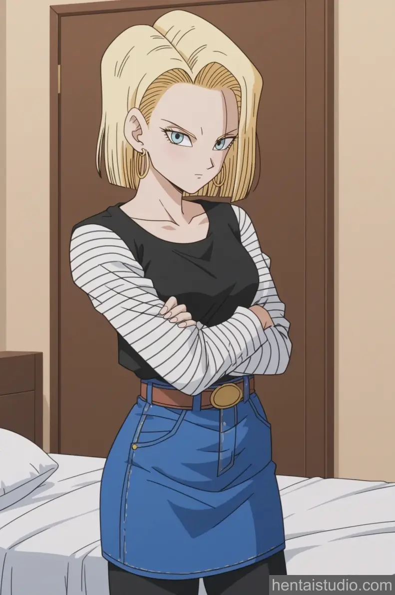 Android 18 from Dragon Ball Z hentai art 1 of 30