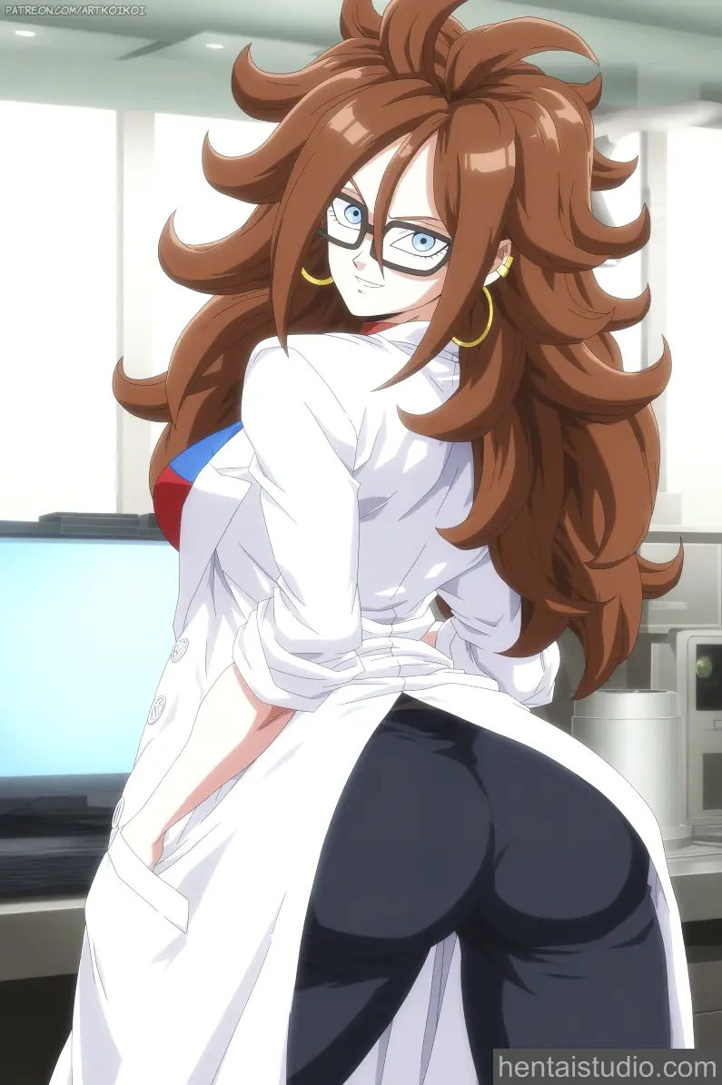 Android 21 from Dragon Ball Fighter Z hentai art 10 of 11