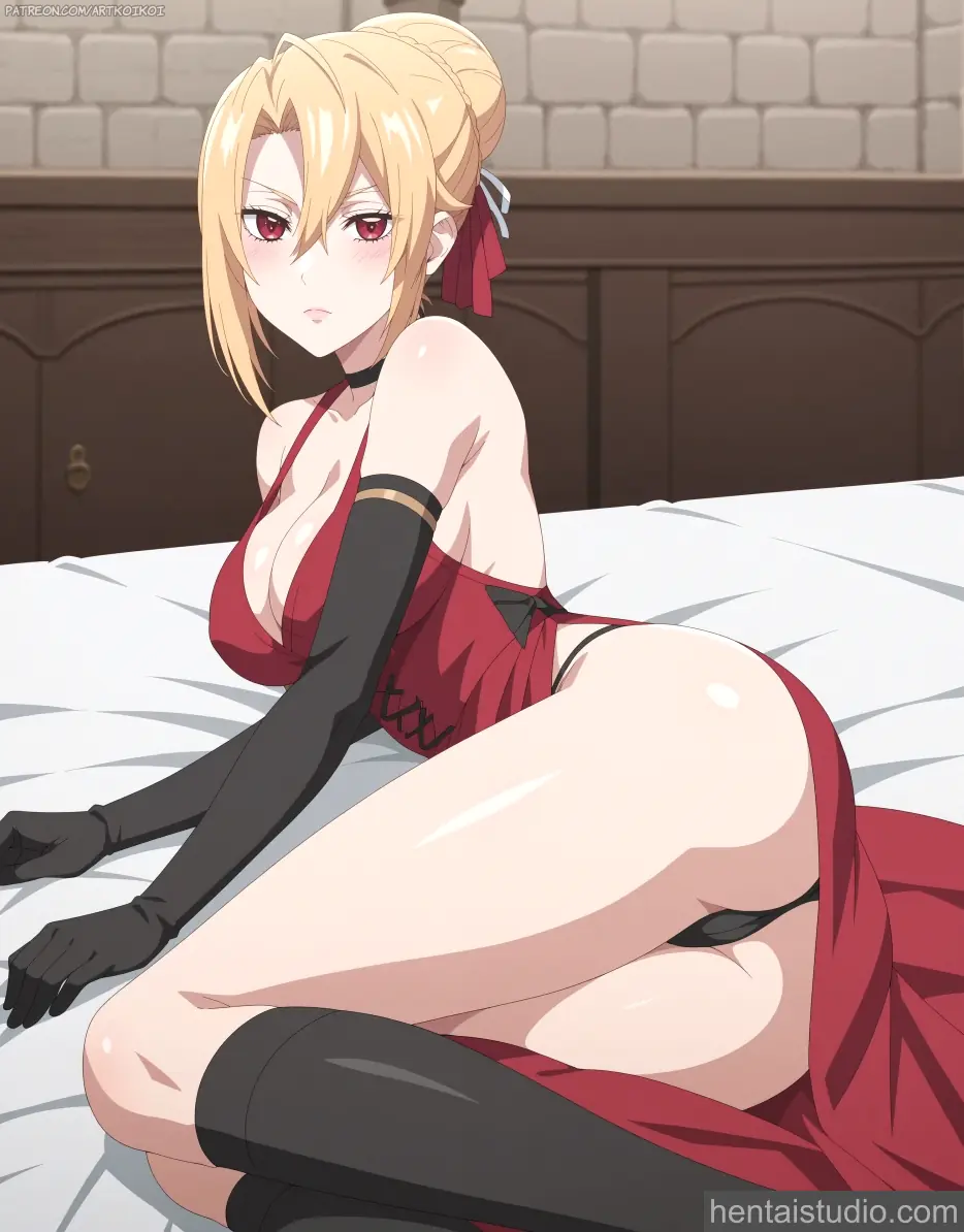 Angelica Rapha Redgrave from Trapped In A Dating Sim: The World Of Otome Games Is Tough For Mobs hentai art 10 of 11