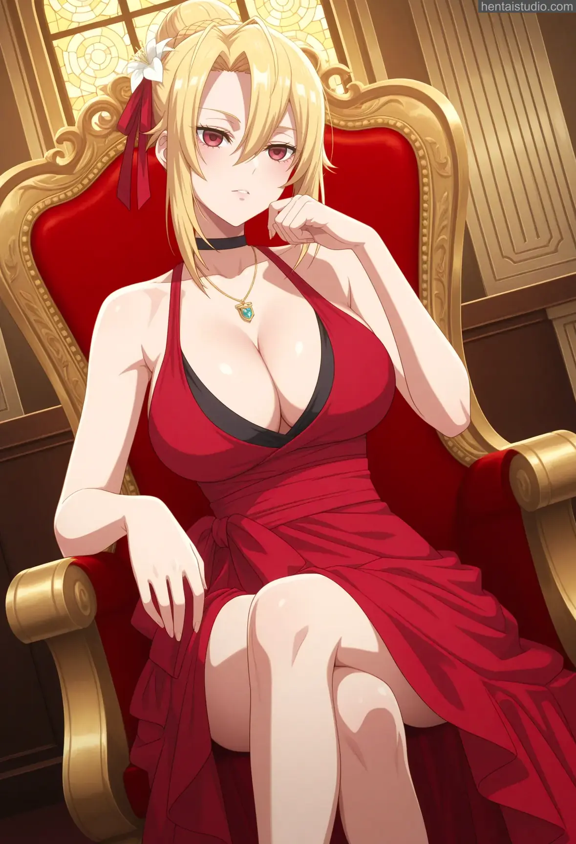 Angelica Rapha Redgrave from Trapped In A Dating Sim: The World Of Otome Games Is Tough For Mobs hentai art 5 of 152