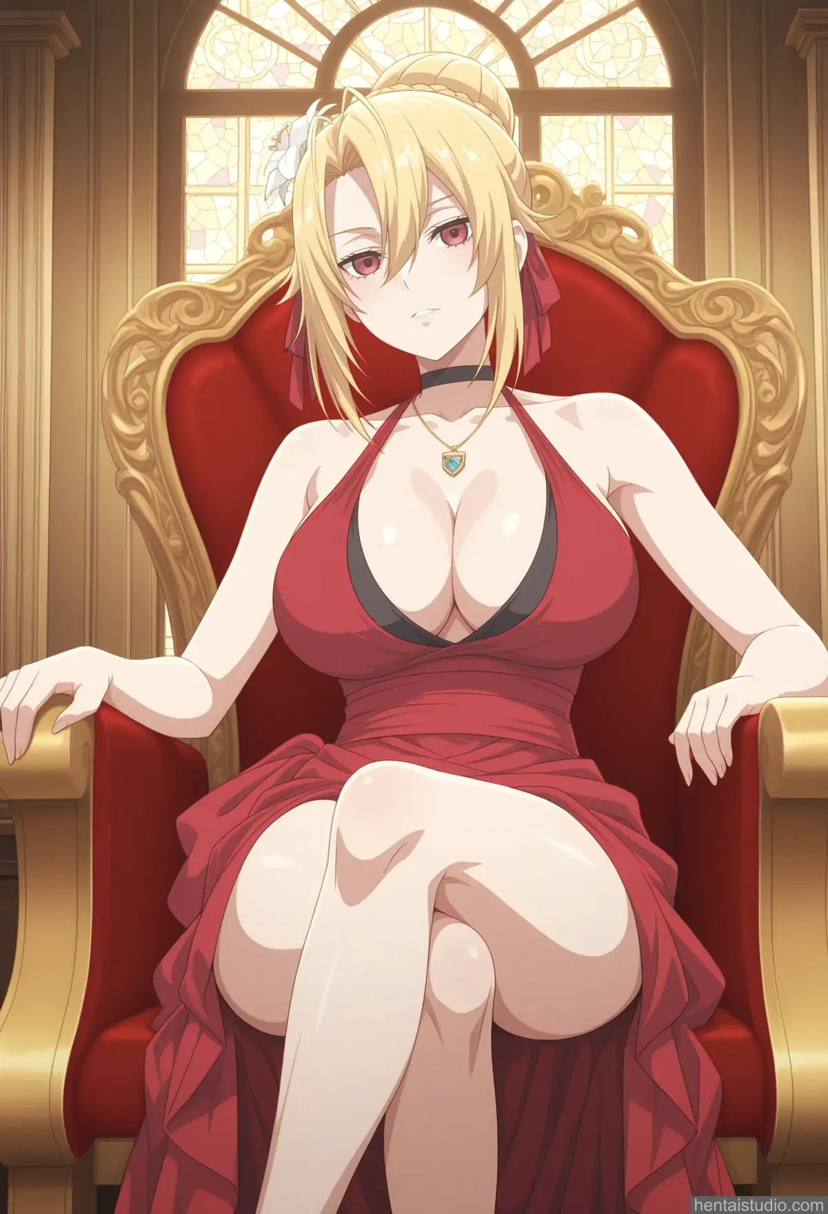 Angelica Rapha Redgrave from Trapped In A Dating Sim: The World Of Otome Games Is Tough For Mobs hentai art 7 of 152