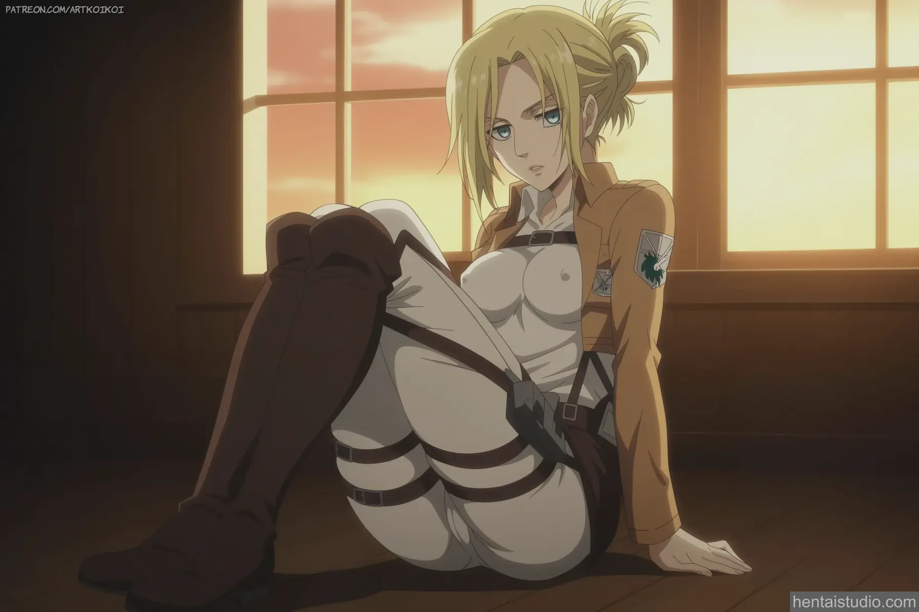 Annie Leonhart from Attack On Titan hentai art 22 of 23