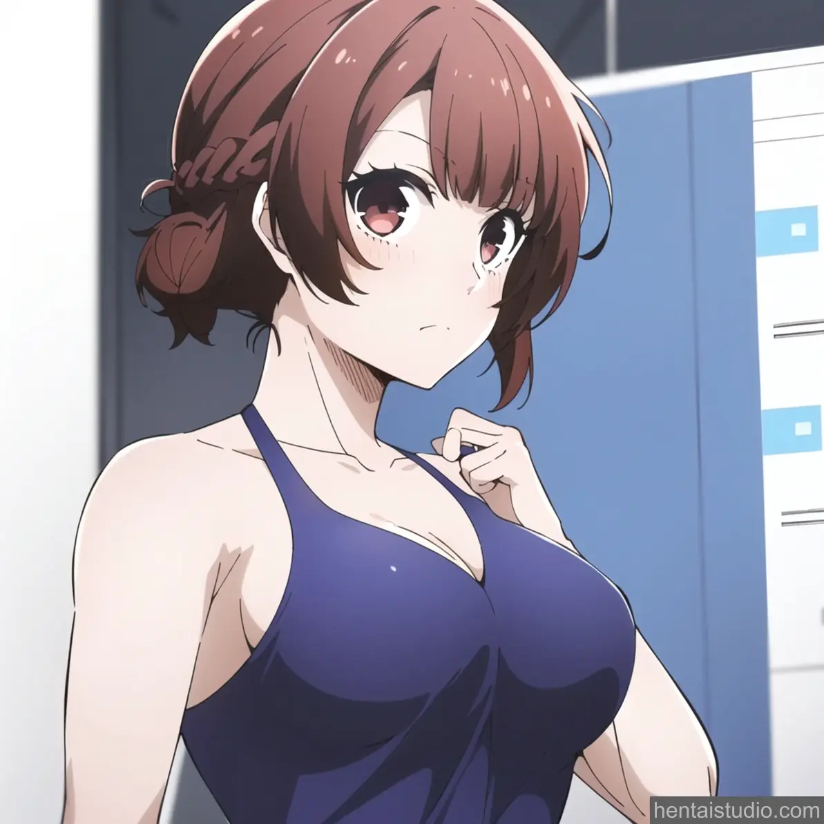 Anri Teieri | Blue Lock - Fanart – hentai anime character, Anri Teieri, Blue Lock, Big Tits