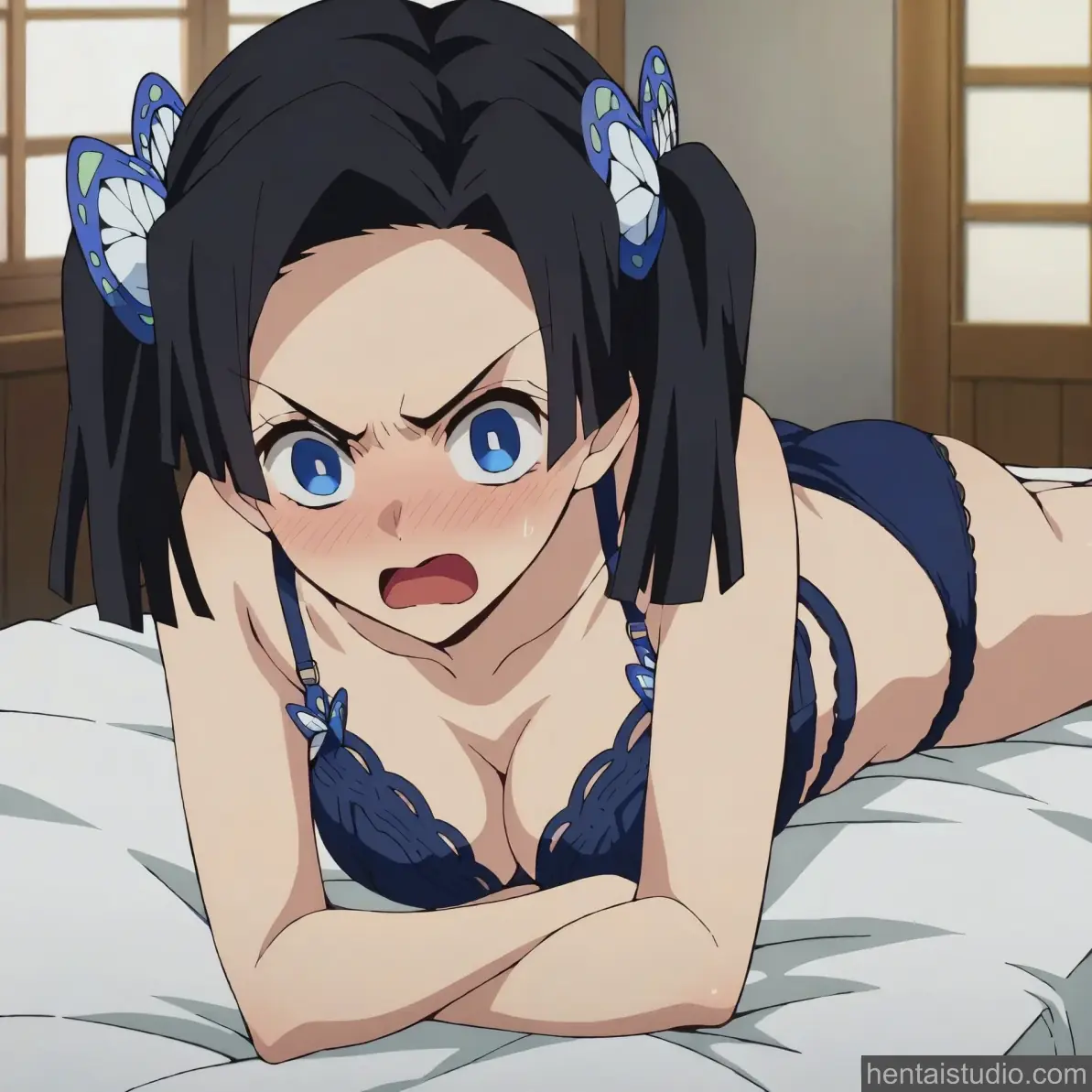 Aoi Kanzaki from Demon Slayer hentai art 4 of 67
