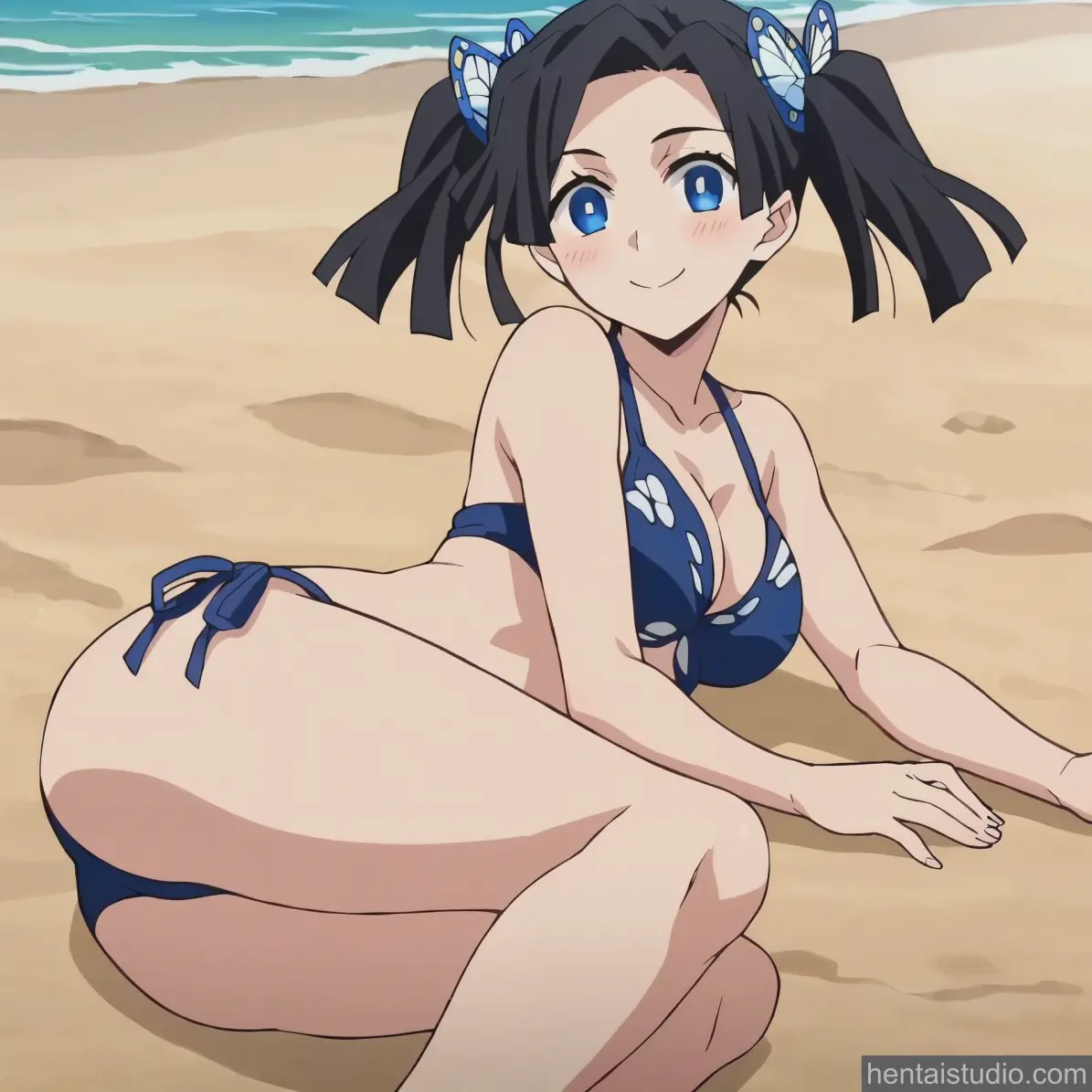 Aoi Kanzaki from Demon Slayer hentai art 55 of 67