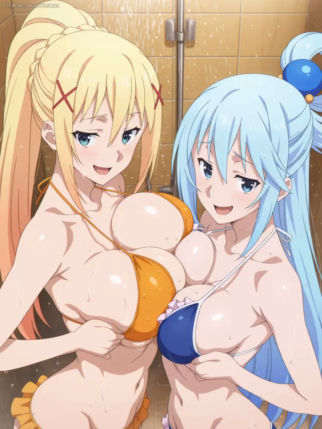 Aqua x Darkness - KonoSuba: God's Blessing on This Wonderful World! (Kono Subarashii Sekai ni Shukufuku wo!) - Hentai Gallery 2 - 30 Images — image 1 of 30