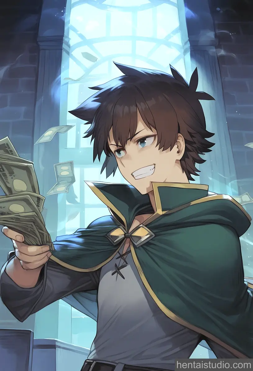 Aqua Kazuma Satou from Konosuba God's Blessing On This Wonderful World hentai art 2 of 3