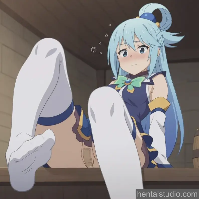 Aqua Kazuma Satou from Konosuba God's Blessing On This Wonderful World hentai art 110 of 112