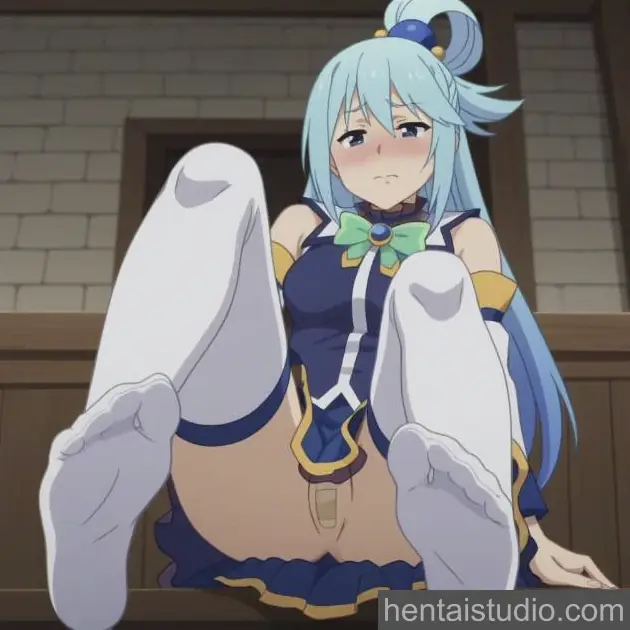 Aqua Kazuma Satou from Konosuba God's Blessing On This Wonderful World hentai art 111 of 112