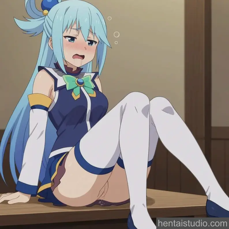 Aqua Kazuma Satou from Konosuba God's Blessing On This Wonderful World hentai art 4 of 112