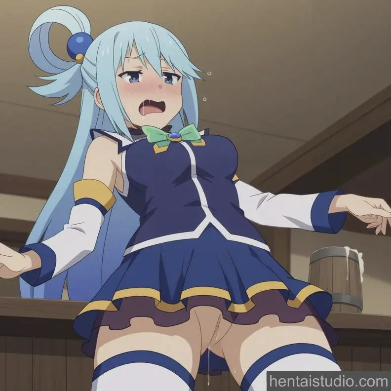 Aqua Kazuma Satou from Konosuba God's Blessing On This Wonderful World hentai art 5 of 112