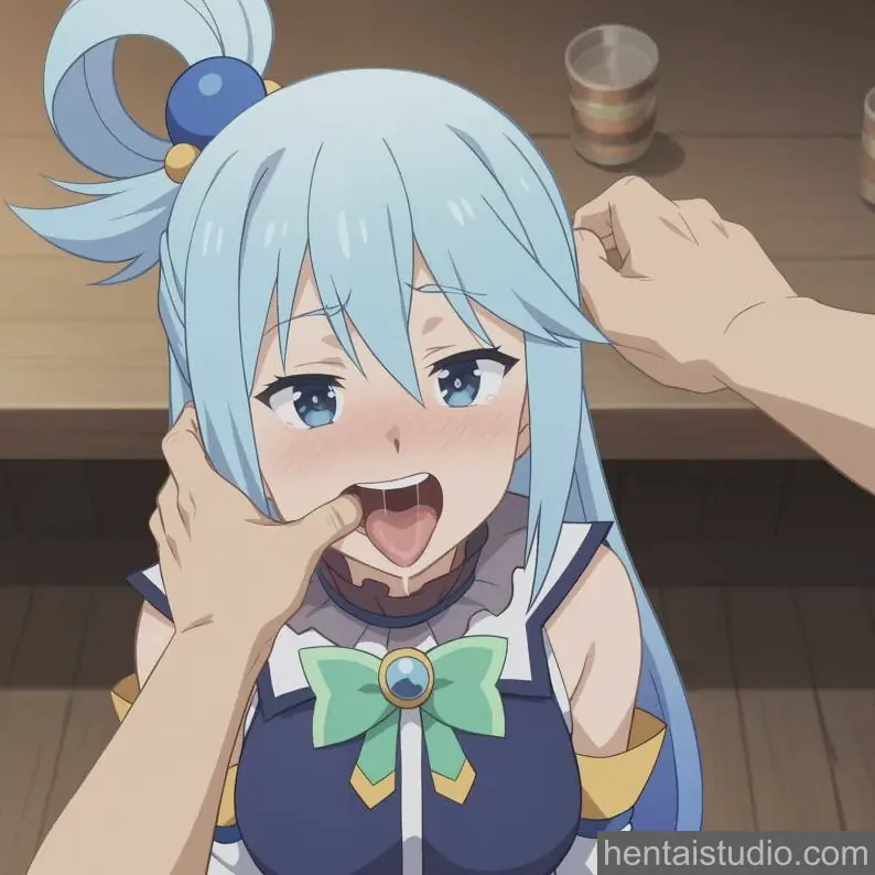 Aqua Kazuma Satou from Konosuba God's Blessing On This Wonderful World hentai art 6 of 112