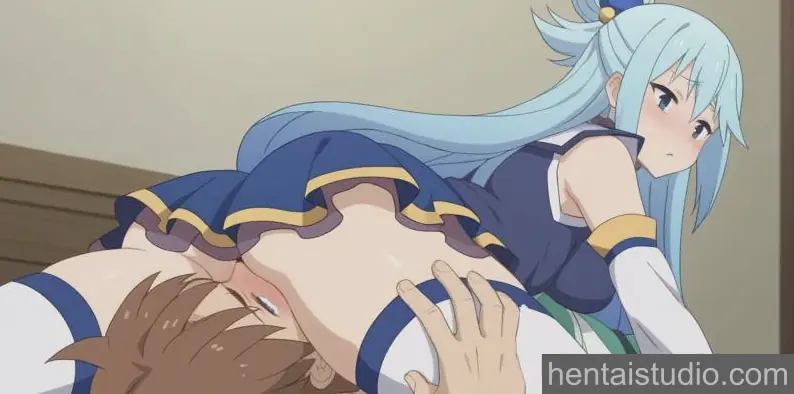 Aqua Kazuma Satou from Konosuba God's Blessing On This Wonderful World hentai art 93 of 112