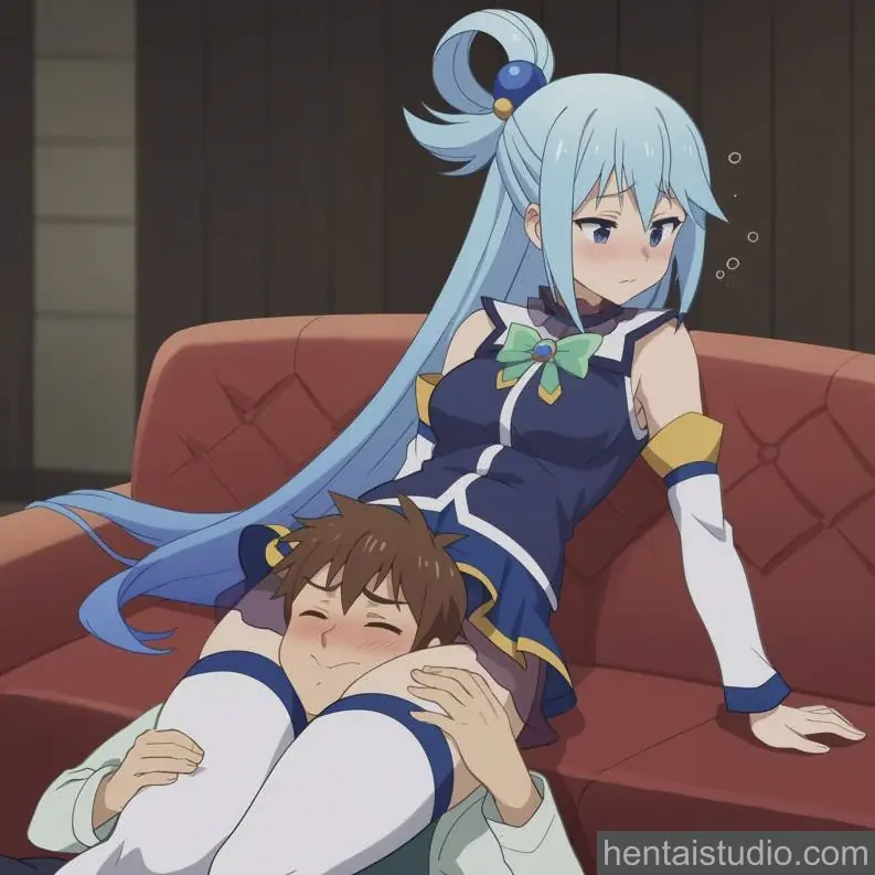 Aqua Kazuma Satou from Konosuba God's Blessing On This Wonderful World hentai art 94 of 112