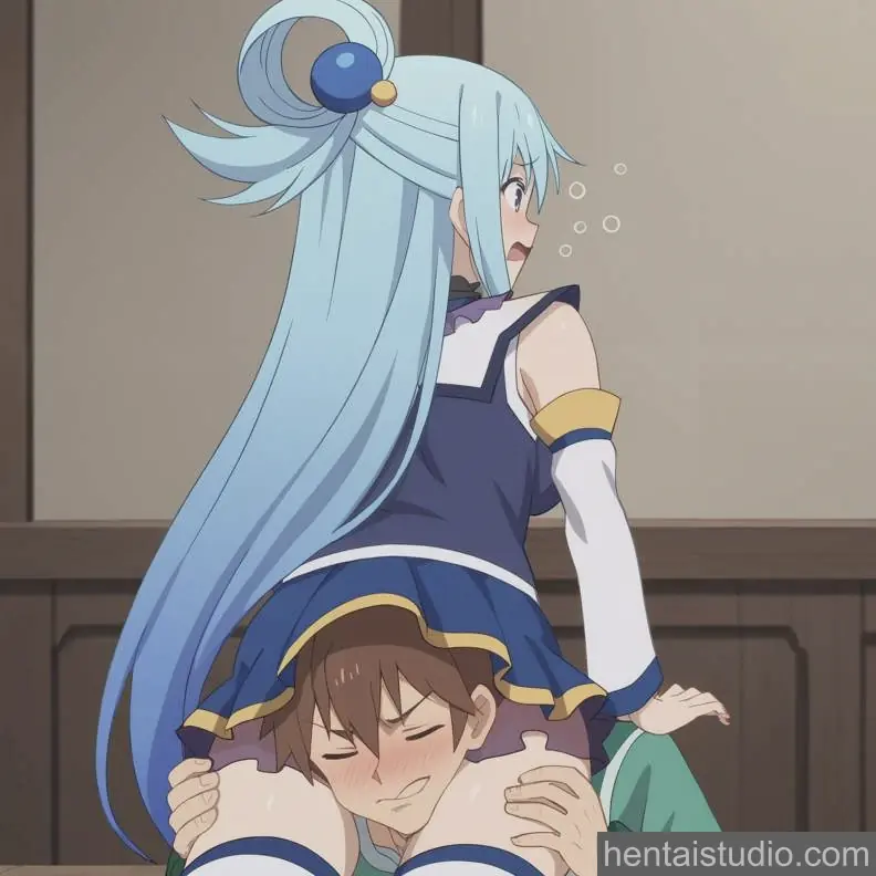 Aqua Kazuma Satou from Konosuba God's Blessing On This Wonderful World hentai art 97 of 112