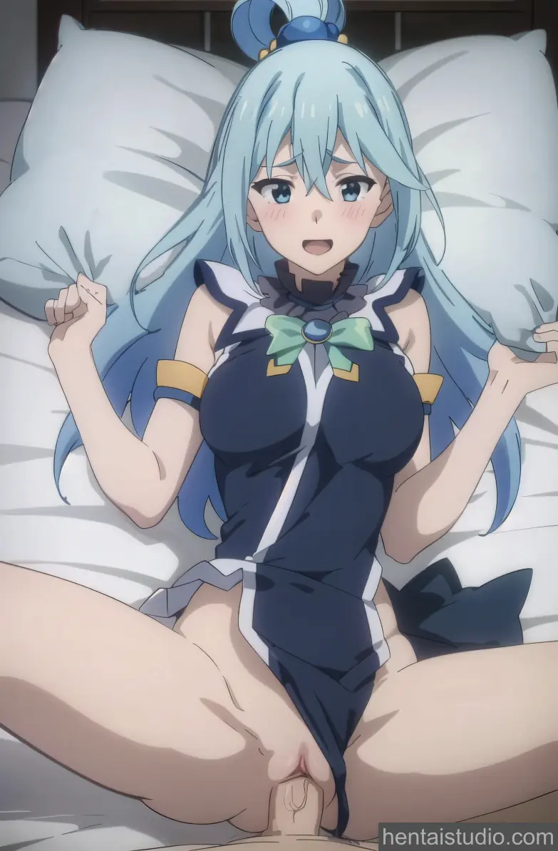Aqua Kazuma Satou from Konosuba God's Blessing On This Wonderful World hentai art 2 of 23