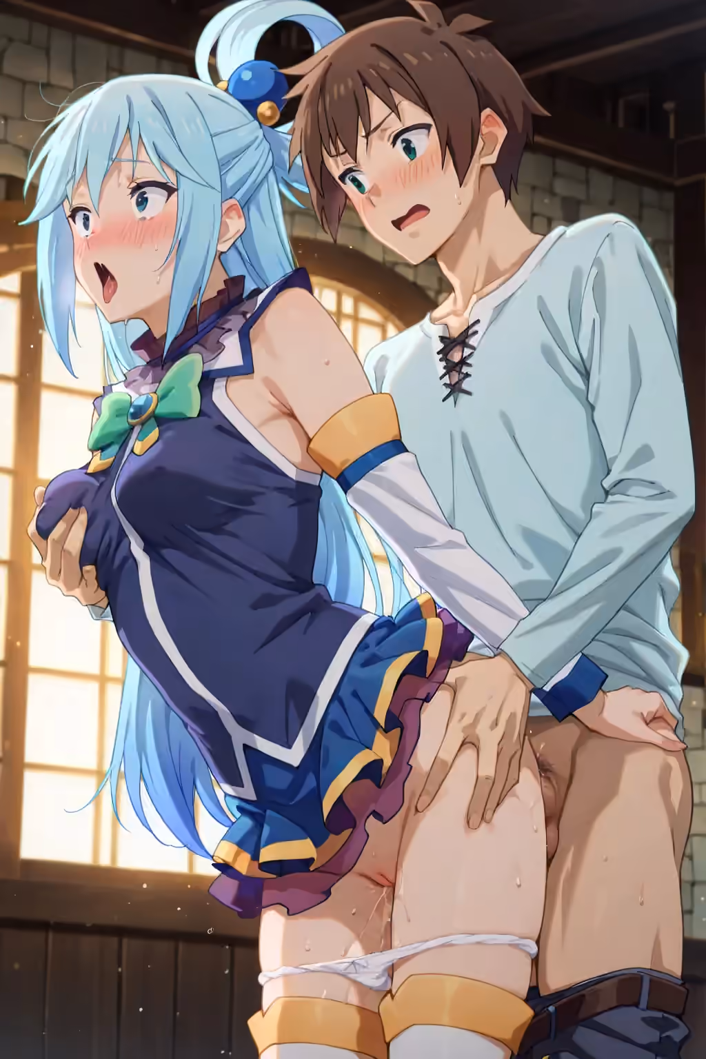 Aqua - KonoSuba: God's Blessing on This Wonderful World! (Kono Subarashii Sekai ni Shukufuku wo!) - Hentai Gallery 24 - 30 Images — image 12 of 30