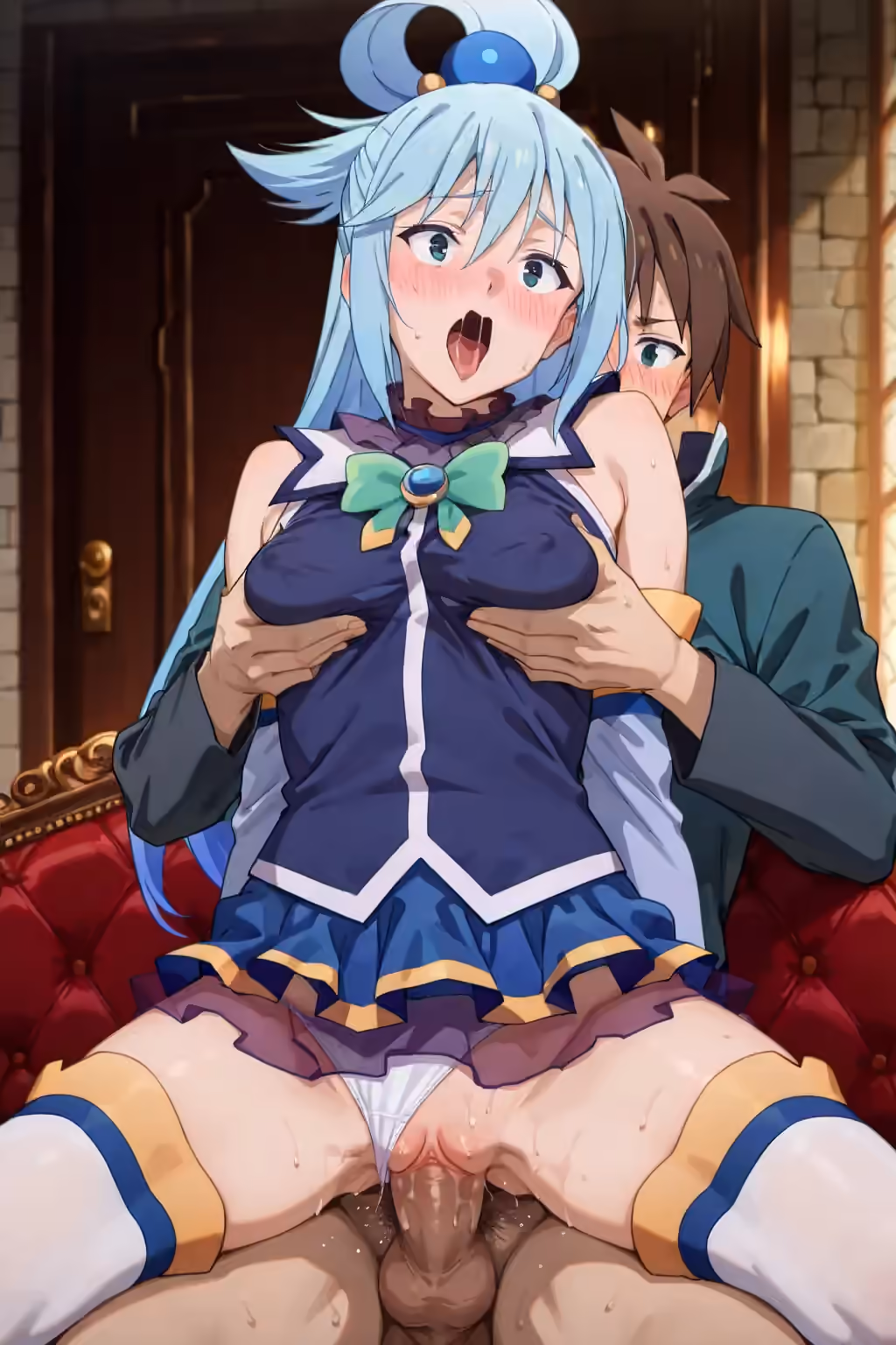 Aqua - KonoSuba: God's Blessing on This Wonderful World! (Kono Subarashii Sekai ni Shukufuku wo!) - Hentai Gallery 24 - 30 Images — image 4 of 30