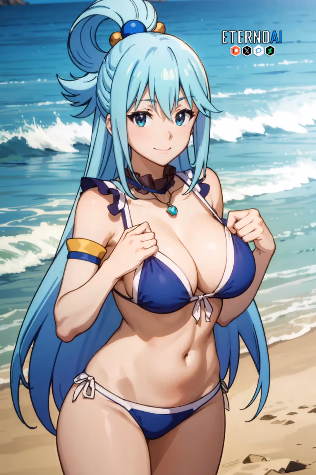 Aqua - KonoSuba: God's Blessing on This Wonderful World! (Kono Subarashii Sekai ni Shukufuku wo!) - Hentai Gallery 29 - 15 Images — image 1 of 15