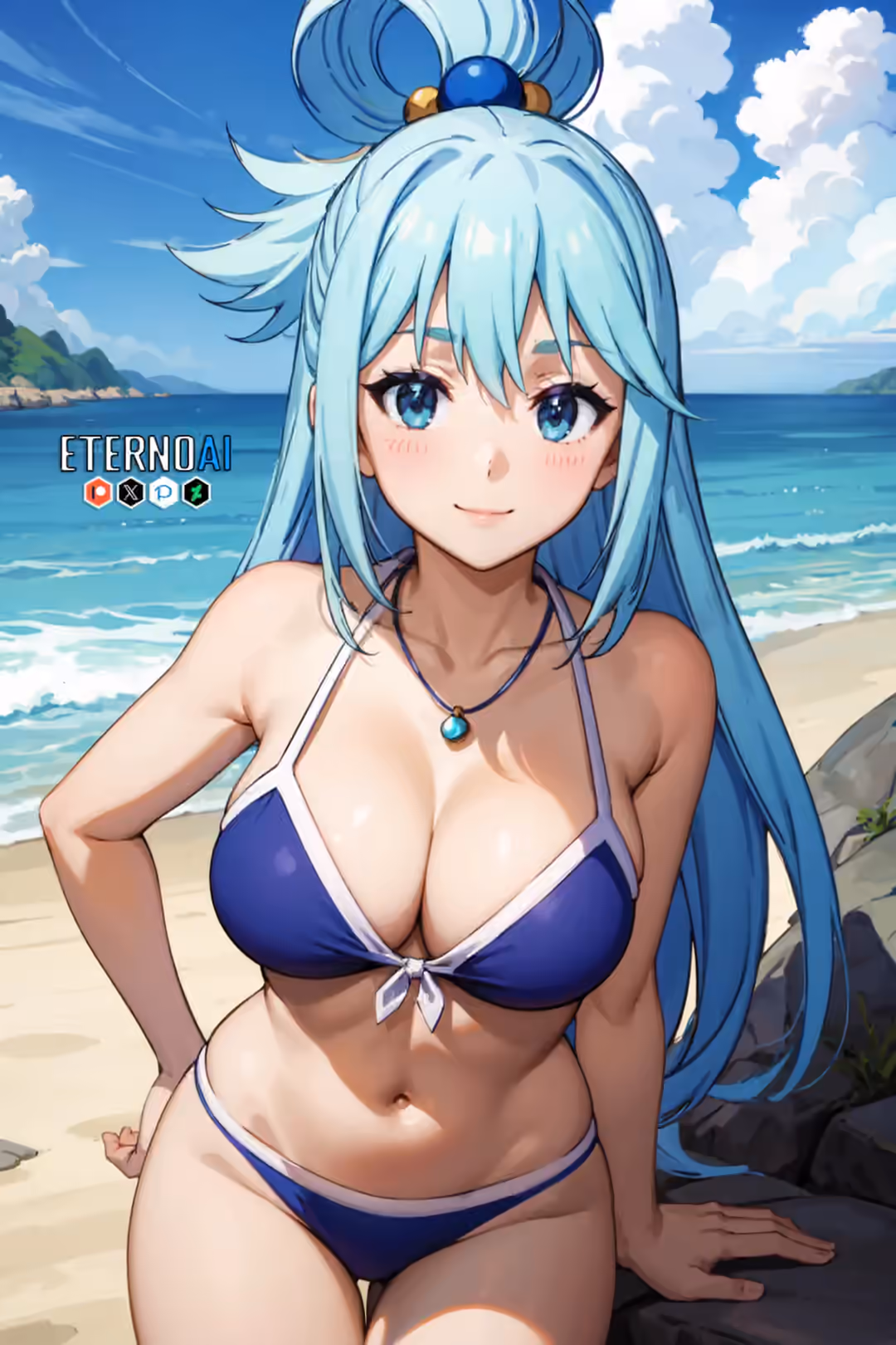 Aqua - KonoSuba: God's Blessing on This Wonderful World! (Kono Subarashii Sekai ni Shukufuku wo!) - Hentai Gallery 29 - 15 Images — image 3 of 15