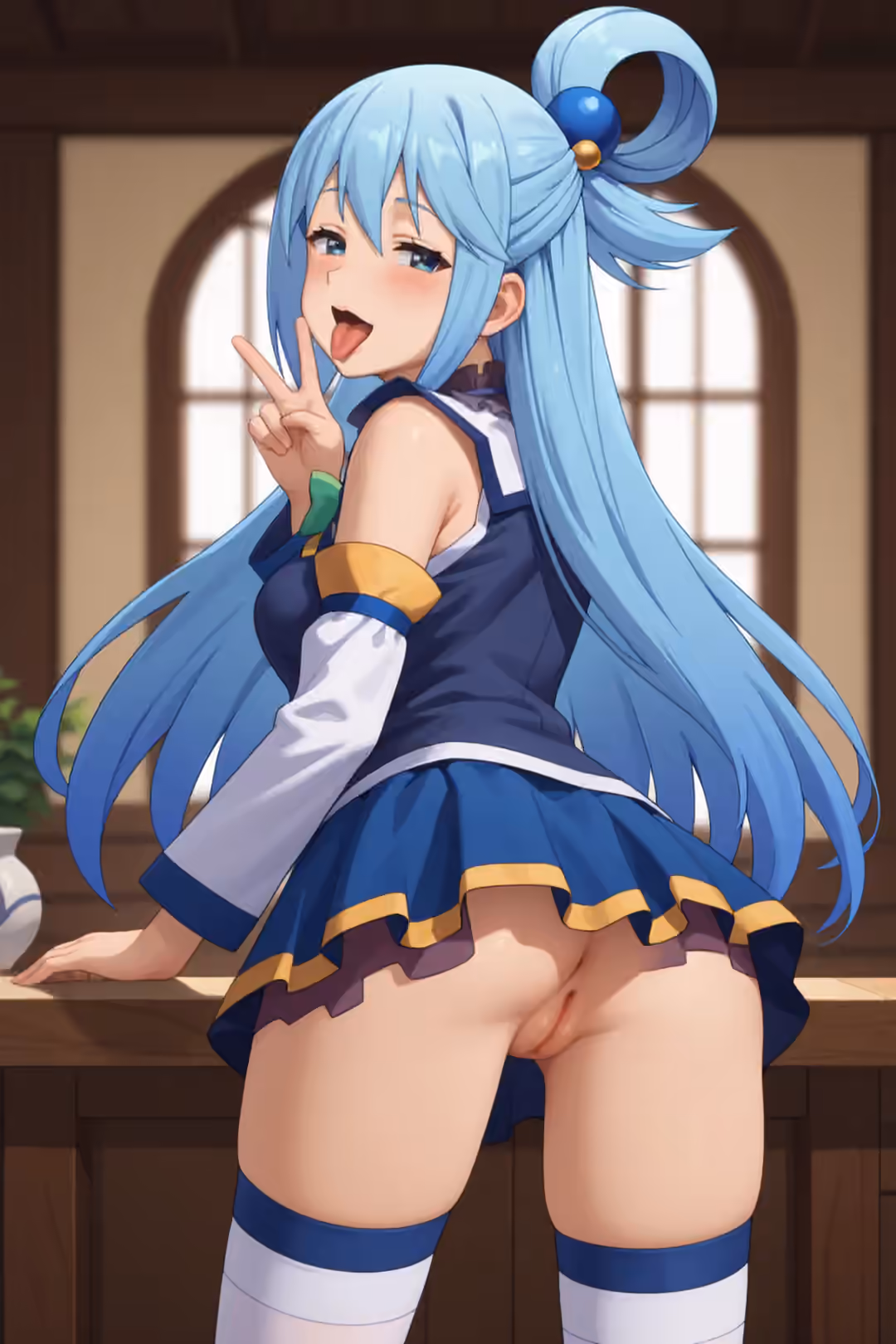 Aqua - KonoSuba: God's Blessing on This Wonderful World! (Kono Subarashii Sekai ni Shukufuku wo!) - Hentai Gallery 32 - 26 Images — image 4 of 26