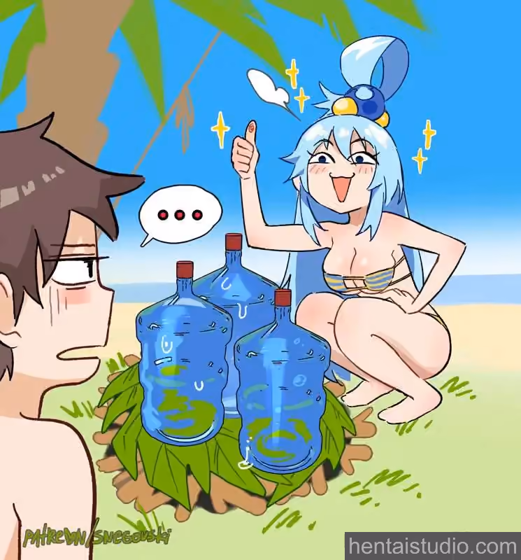 Aqua - KonoSuba: God's Blessing on This Wonderful World! (Kono Subarashii Sekai ni Shukufuku wo!) - Hentai Gallery 5 - 7 Images preview